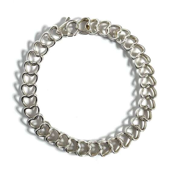 TIFFANY Vintage Silver Heart Bracelet - Picture 2 of 10